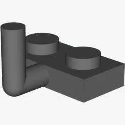 PLATE W. HOOK 1X2 X 100