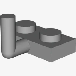 PLATE W. HOOK 1X2 X 100