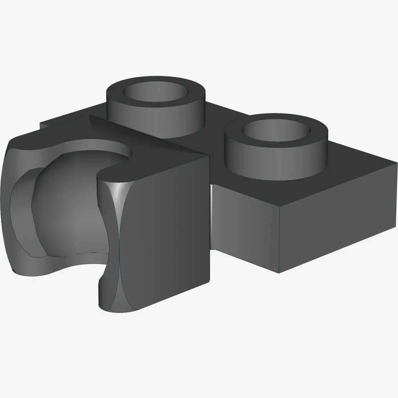 PLATE 1X2 BALL CUP / FRICTION MIDDLE X 100