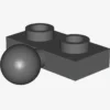 PLATE 1X2 BALL Ø5.9 MIDDLE X 100