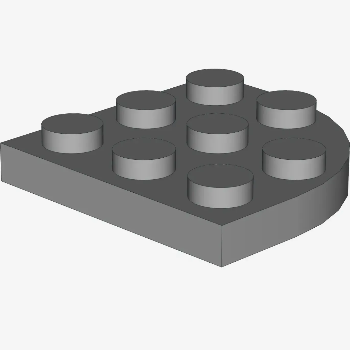PLATE 3X3, 1/4 CIRCLE X 50