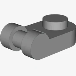 PLATE 1X1 ROUND W/3.2 SHAFT X 200