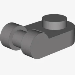 PLATE 1X1 ROUND W/3.2 SHAFT X 200