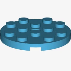 PLATE 4X4 ROUND W. SNAP X 25