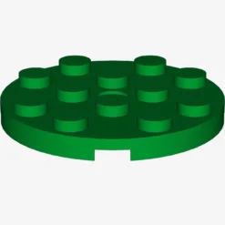 PLATE 4X4 ROUND W. SNAP X 25