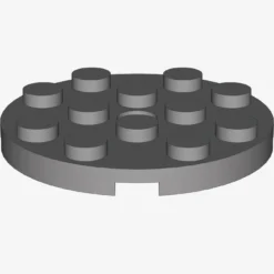 PLATE 4X4 ROUND W. SNAP X 25