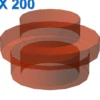 PLATE 1X1 ROUND X 200