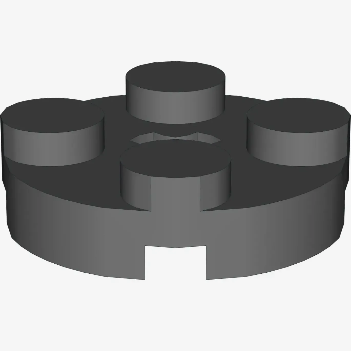 PLATE 2X2 ROUND X 100