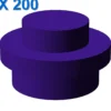 PLATE 1X1 ROUND X 200