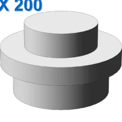 PLATE 1X1 ROUND X 200