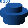 PLATE 1X1 ROUND X 200