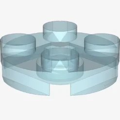 PLATE 2X2 ROUND X 100