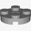 PLATE 2X2 ROUND X 100