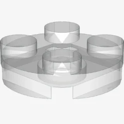 PLATE 2X2 ROUND X 100