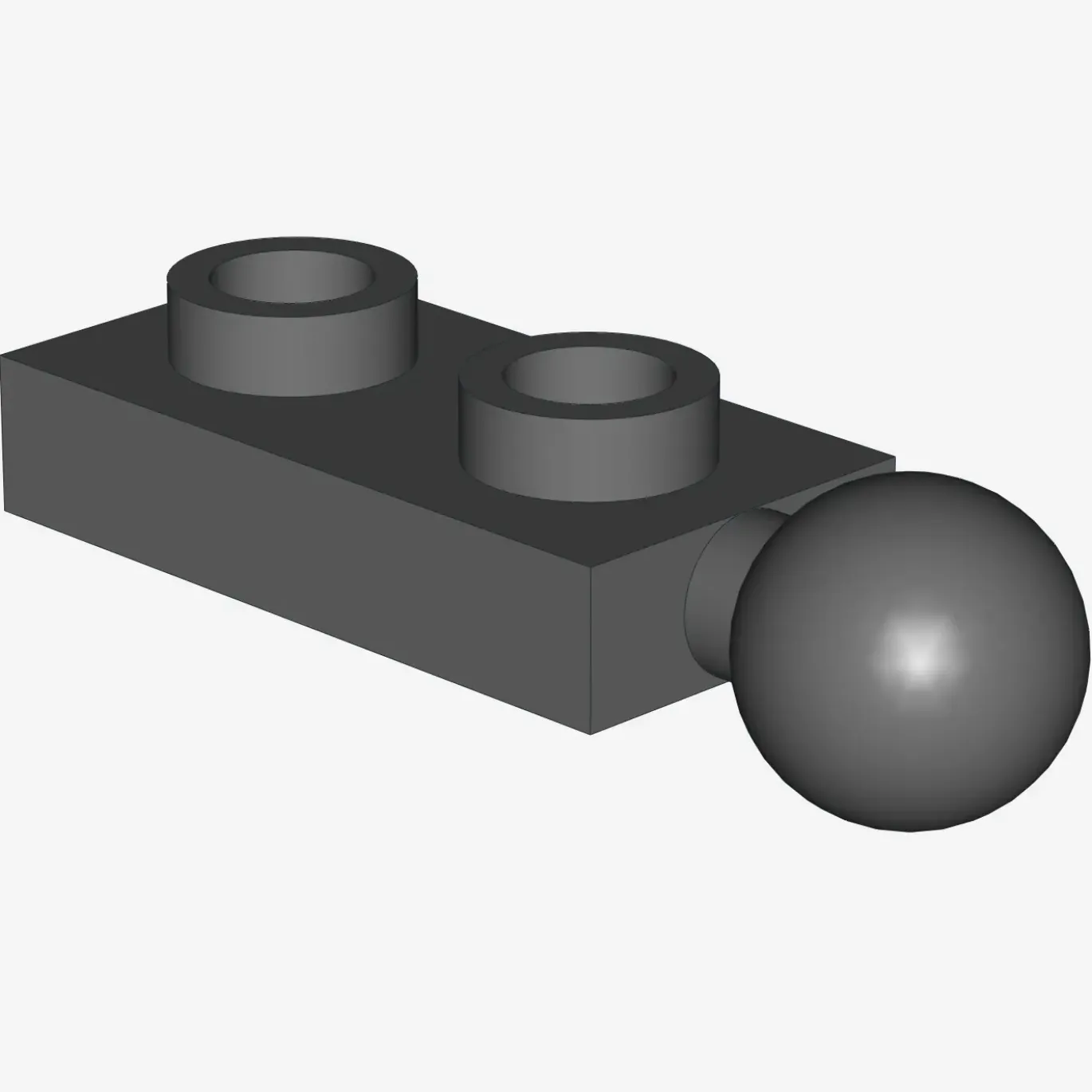 PLATE 1X2 W/5.9 BALL END X 100