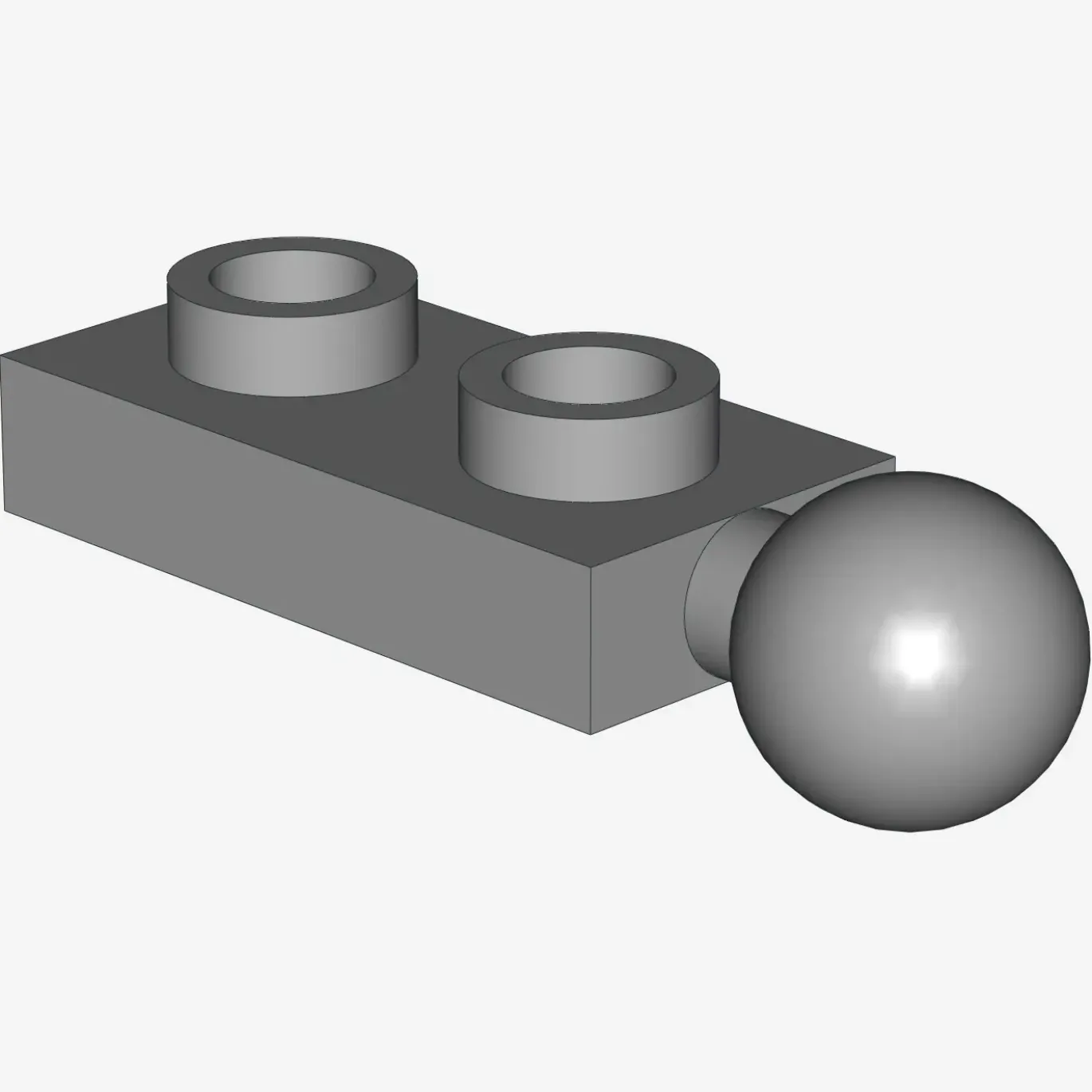 PLATE 1X2 W/5.9 BALL END X 100