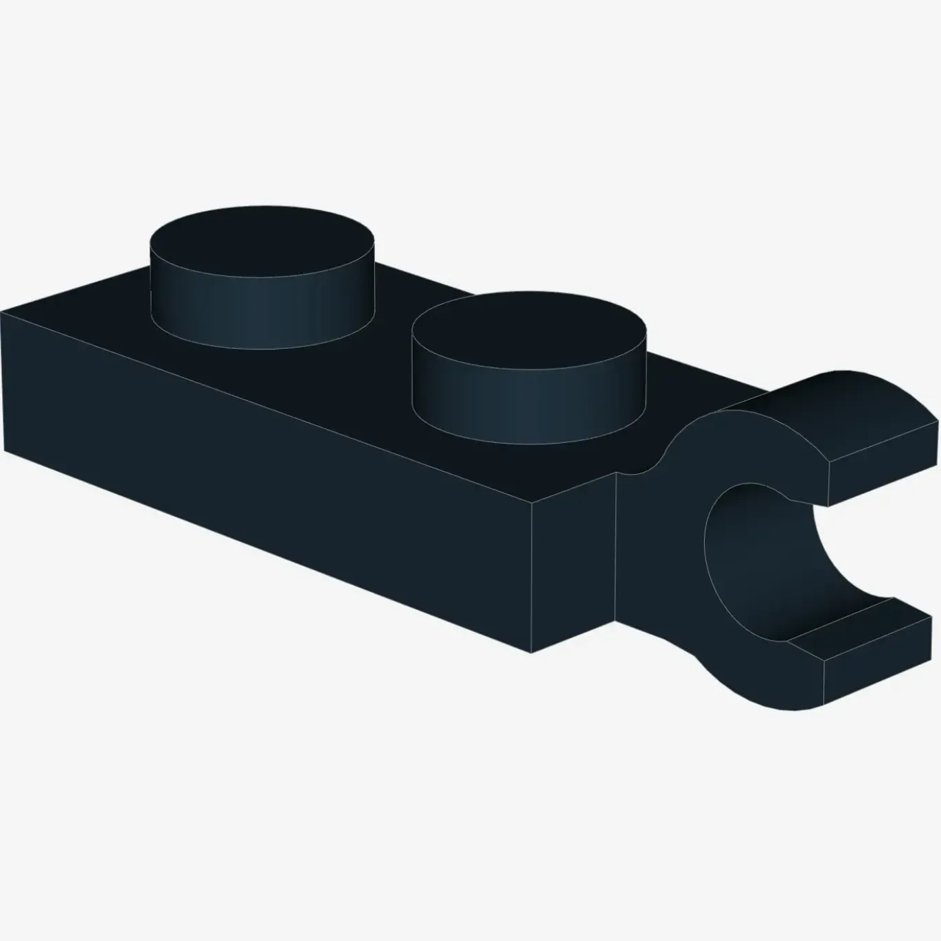 PLATE 2X1 W/HOLDER,VERTICAL X 100