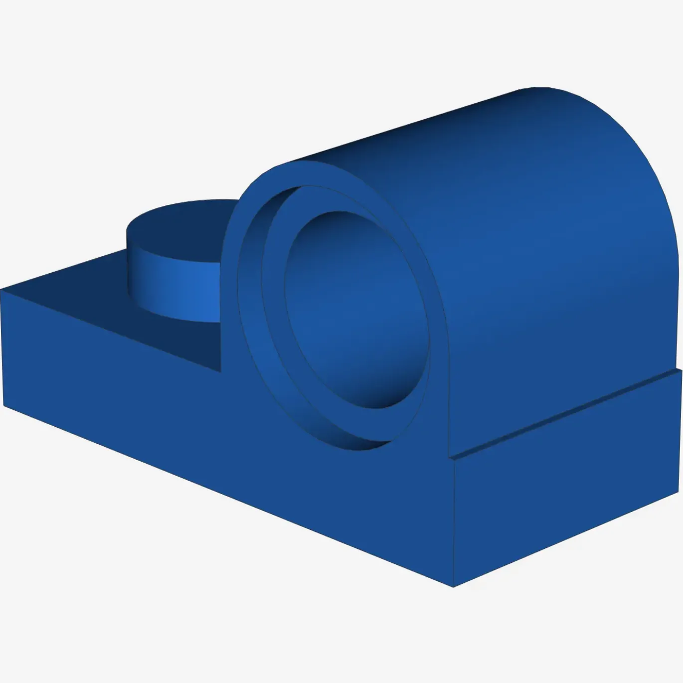 PLATE 1X2 W. HOR. HOLE Ø 4.8 X 100