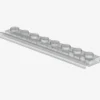 PLATE 1X8 WITH RAIL X 25