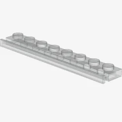 PLATE 1X8 WITH RAIL X 25