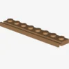 PLATE 1X8 WITH RAIL X 25