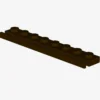 PLATE 1X8 WITH RAIL X 25