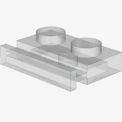 PLATE 1X2 WITH SLIDE X 100