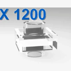 Plate 1x1 with studs on 2 sides X 1200