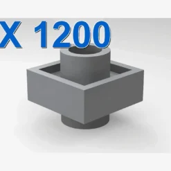 Plate 1x1 with studs on 2 sides X 1200