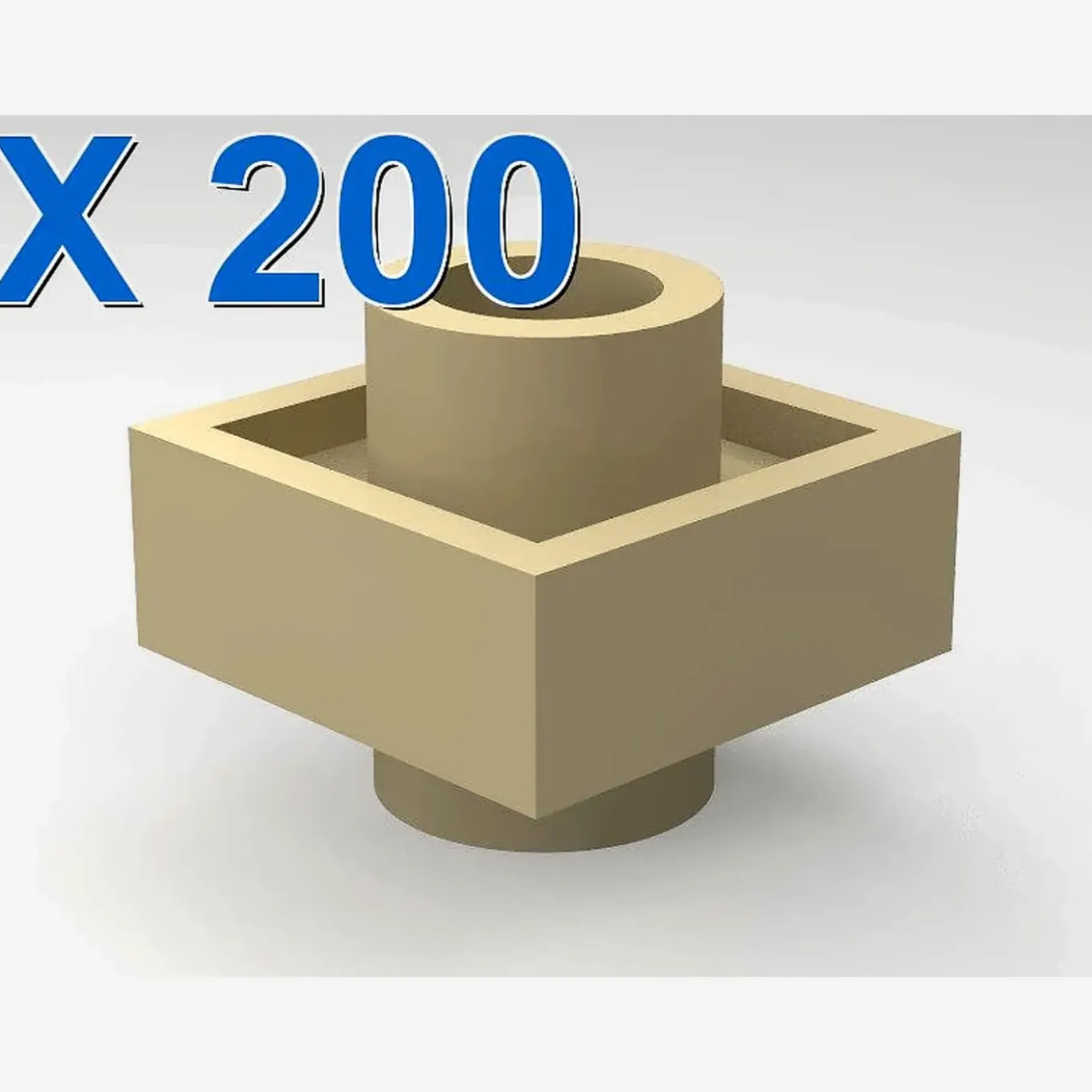 Plate 1x1 with studs on 2 sides X 200