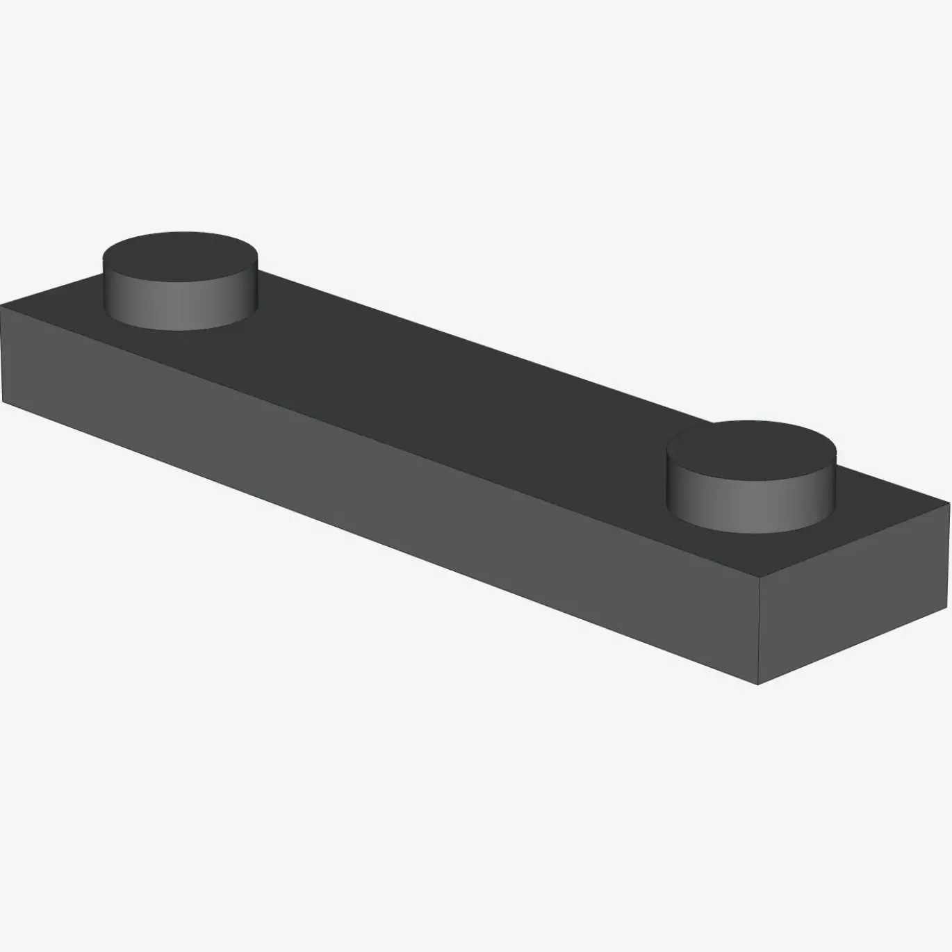 PLATE 1X4 W. 2 KNOBS X 100