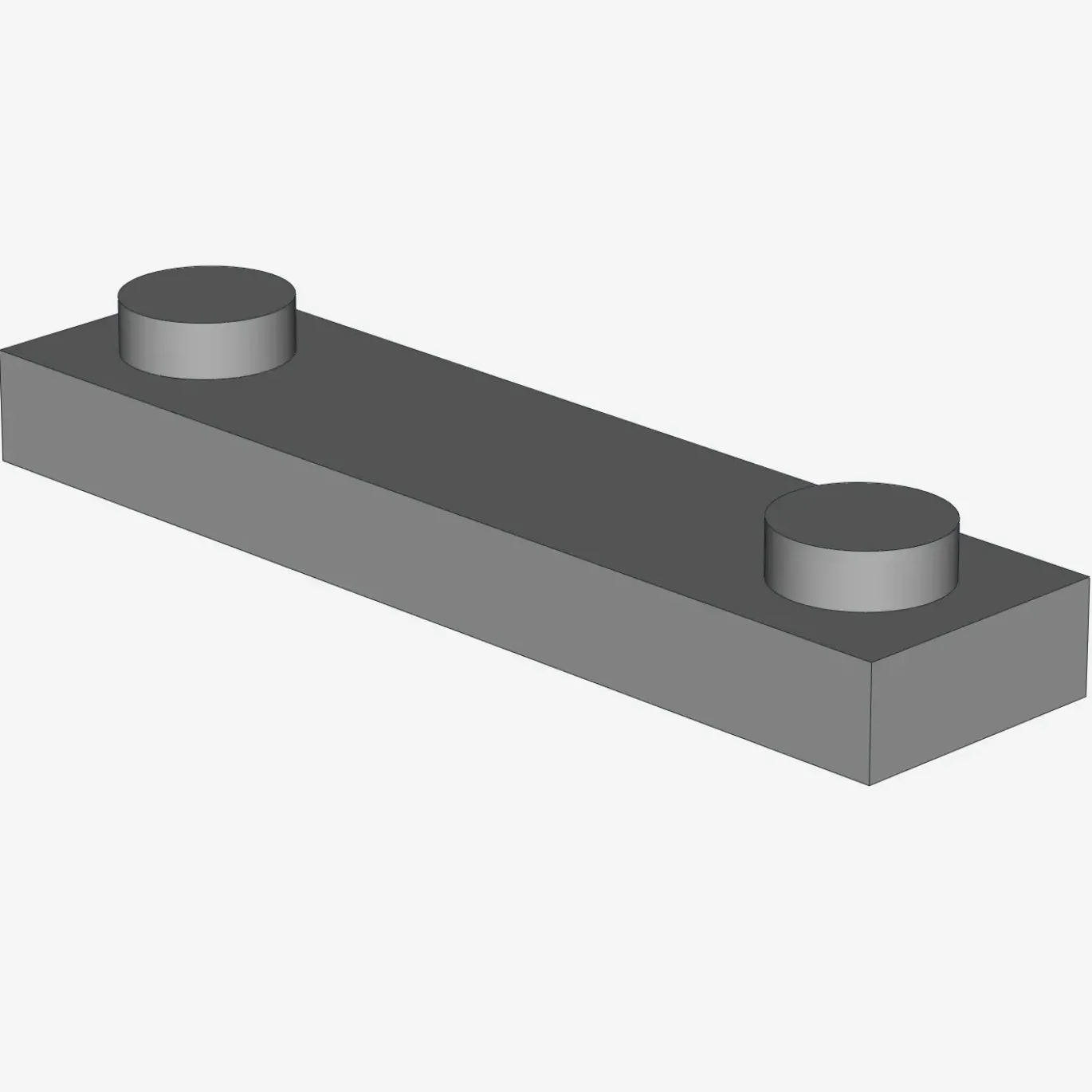 PLATE 1X4 W. 2 KNOBS X 100