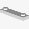 PLATE 1X4 W. 2 KNOBS X 100