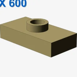 PLATE 1X2 W. 1 KNOB X 600