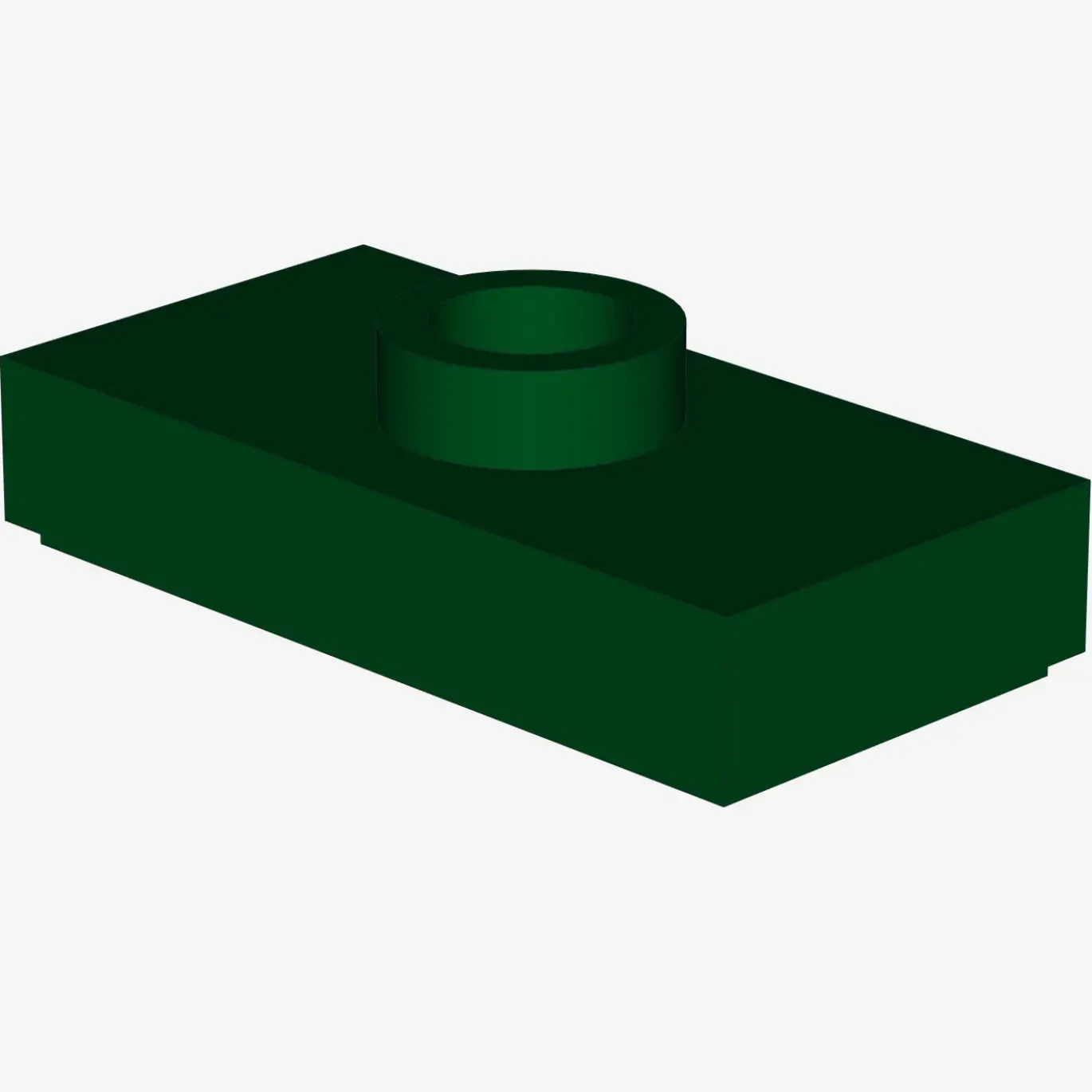 PLATE 1X2, W/ 1 KNOB X 100
