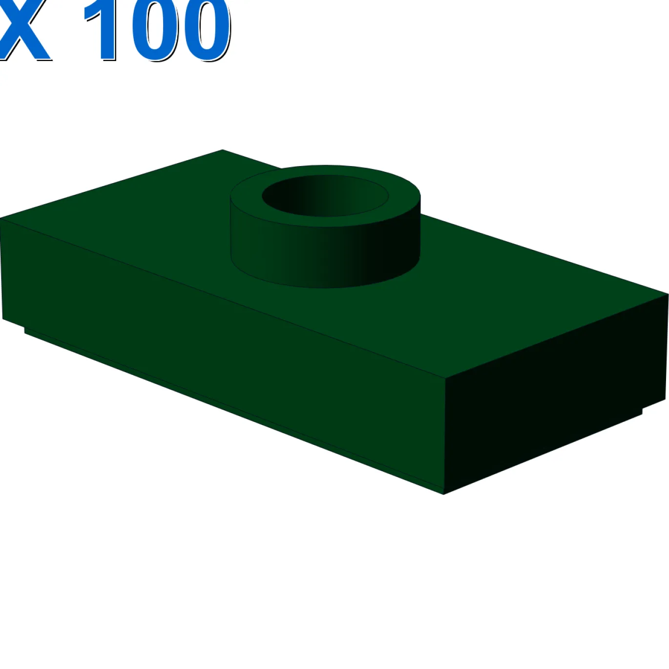 PLATE 1X2 W. 1 KNOB X 100