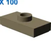 PLATE 1X2 W. 1 KNOB X 100