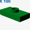 PLATE 1X2 W. 1 KNOB X 100