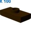 PLATE 1X2 W. 1 KNOB X 100
