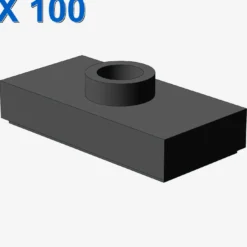 PLATE 1X2 W. 1 KNOB X 100
