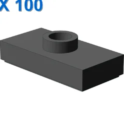 PLATE 1X2 W. 1 KNOB X 100