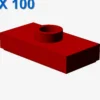 PLATE 1X2 W. 1 KNOB X 100