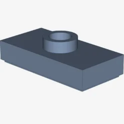 PLATE 1X2, W/ 1 KNOB X 100