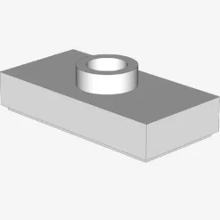 PLATE 1X2, W/ 1 KNOB X 100
