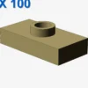 PLATE 1X2 W. 1 KNOB X 100