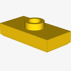 PLATE 1X2, W/ 1 KNOB X 100