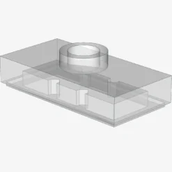 PLATE 1X2, W/ 1 KNOB X 100