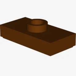 PLATE 1X2, W/ 1 KNOB X 100