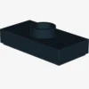 PLATE 1X2, W/ 1 KNOB X 100