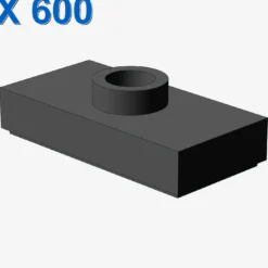 PLATE 1X2 W. 1 KNOB X 600